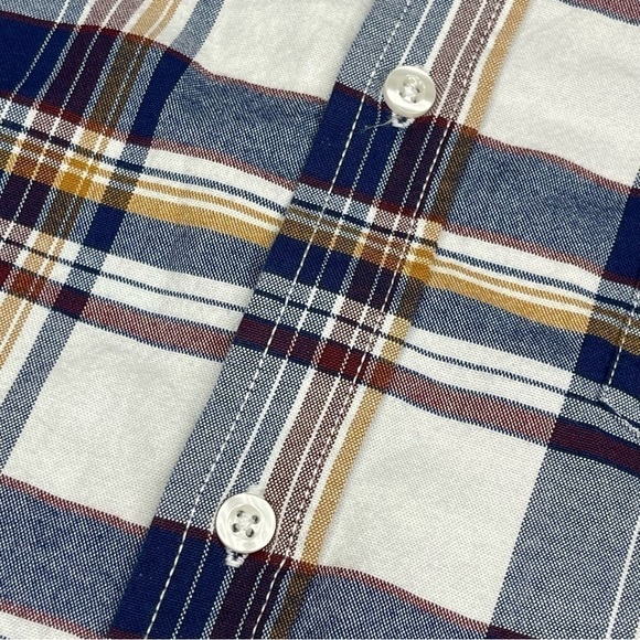 Old Navy Shirt Button Plaid Oxford Cotton Slim Fit Gorp Outdoor Hiking Western - Picture 9 of 11